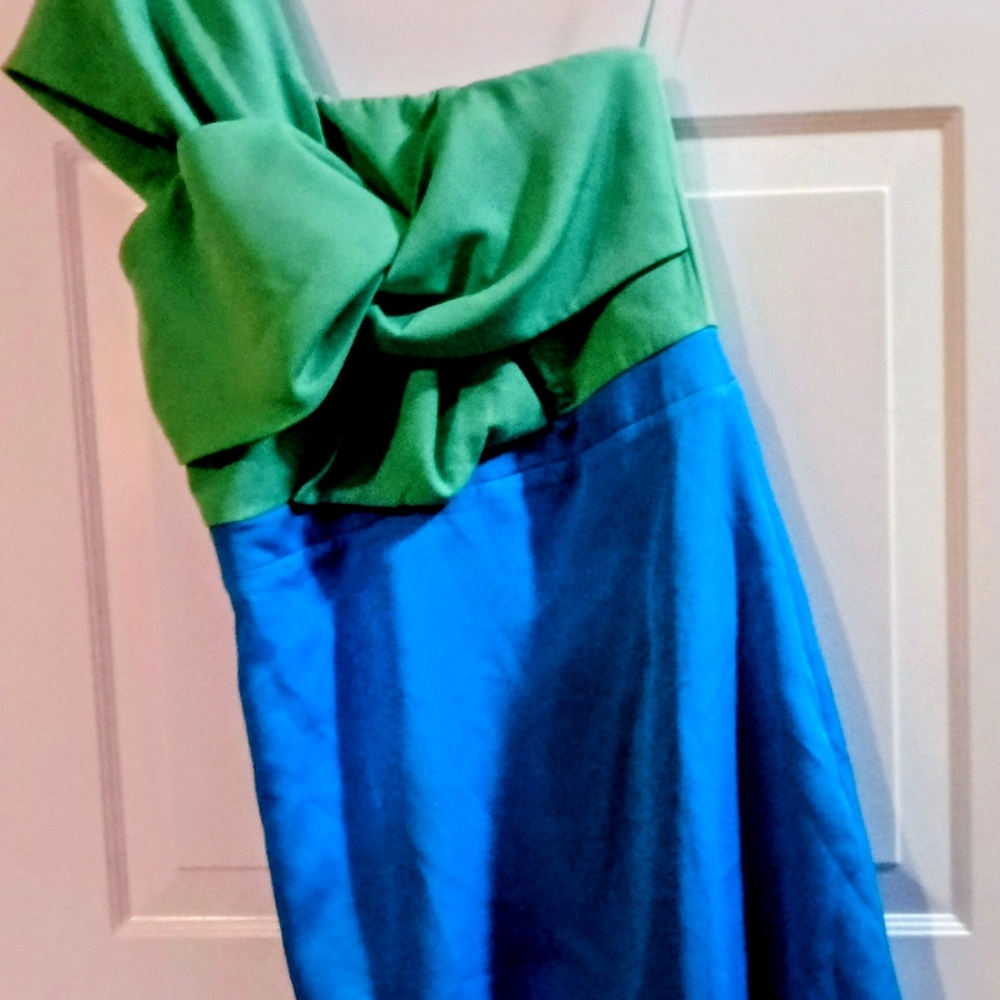 DO+BE Green and Blue Mini Dress